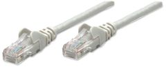 INTELLINET Patchkabel RJ45 U/UTP Cat6 0.50m Hebelschutz grau
