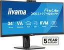 IIYAMA 86,4cm (34") XCB3497WQSNPH-B1 21:9 HDMI+DP+USB-C Webc