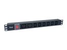 Equip 19" Steckdosenleiste IEC C20->6xIEC C13/2xIEC C19 Alu.