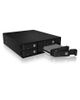 Backplane IcyBox 4x2,5" SATA/SAS HDD/SSD -> 5,25" Schacht sw retail