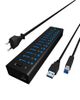 Hub 13-Port IcyBox USB 3.0 IB-AC6113 mit USB Ladeanschluss