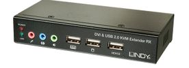 LINDY Cat6  KVM Extender Classic DVI USB Audio, 50m