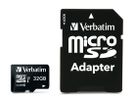 SD MicroSD Card  32GB Verbatim SDHC Pro Class 10 + Adapter retail