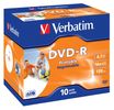 DVD-R  Verbatim 4,7GB 10pcs Jew PS       16x