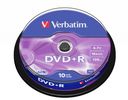 DVD+R Verbatim 4,7GB 10pcs Pack 16x Spindel azo silber retail