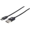 MANHATTAN USB Kabel 2.0 C -> A St/St  1.00m schwarz