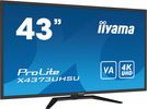 IIYAMA 108cm  (43")   X4373UHSU-B1 16:9  2xHDMI+DP+USB black