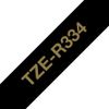 Textilband Brother 12mmx4m schwarz/gold TZER334