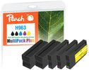 Peach 6ZC70AE inktcartridge 5 stuk(s) Compatibel Zwart, Cyaan, Magenta, Geel