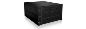 Backplane IcyBox 3x3,5" SATA/SAS HDD/SSD -> 2x 5,25" Schacht retail