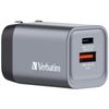 Verbatim GNC-35 GaN Charger 2 Port 35W USB A/C (EU/UK/US)