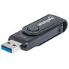 MANHATTAN Mini Multi-Card Reader/Writer USB 3.0 24-in-1