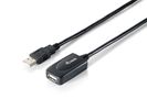 Equip Kabel USB-A2.0->A Akt. Erweiter.  St/Bu 15.00m schwarz