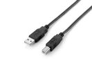 Equip USB2.0 Druckerkabel USB-A->USB-B  St/St  2.00m schwarz Polybeutel