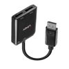 Lindy 38430 interface hub DisplayPort 21600 Mbit/s Zwart