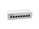 Equip Patchpanel  8xRJ45 Cat6a Desktop        500MHz RAL7035