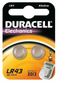 Duracell Batterie Knopfzelle LR43   1.5V                2St.