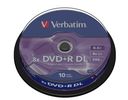 DVD+R Verbatim 8,5GB 10pcs Pack double 8x Spindel retail