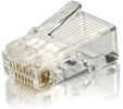 Equip Stecker Cat6   ungeschirmt RJ45 Premium 100Stk transp.