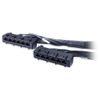 APC Data Distribution Cable, CAT6 UTP CMR 6XRJ-45 Black,