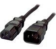 Equip Kaltgeräteverl.-Kabel IEC C14->IEC C13 St/Bu 1.80m PVC Polybeutel