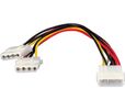 Equip SATA Stromkabel 2x5.25->5.25 Bu/St       0.20m schwarz Polybeutel