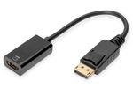 Digitus AK-340415-002-S video kabel adapter 0,2 m DisplayPort HDMI Type A (Standaard) Zwart