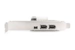 DIGITUS PCI Expr Card 2x Firewire400 ext, +1x FW400 int