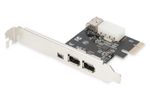 DIGITUS PCI Expr Card 2x Firewire400 ext, +1x FW400 int
