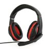 gembird Headset Stereo+Mikro verstellbar Klinke schwarz/rot