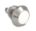 DELOCK Drucktaster zum Einbau 12 mm 2 x Schraubklemme weiá