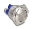 DELOCK Drucktaster zum Einbau 16 mm 2 x Schraubklemme flach