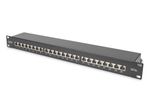 DIGITUS Patchpanel 1HE 24-Port Cat6a geschirmt schwarz