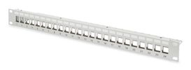 DIGITUS Patchpanel 1HE 24xCat6A Keystone Module geschirmt gr