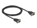 DELOCK Seriell Kabel RS-232 D-Sub9 St zu St m. Steckergehäus