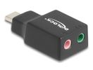 DELOCK Externe USB Soundkarte Typ-C 2x3,5mm Klinkenbu.Plug&p