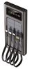 2GO Powerbank Solar 10000mAh mit LED Taschenlampe schwarz