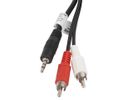 LANBERG Minijack 3.5mm(M) 3 PIN->2x RCA(CINCH)(M) Kabel 5,0m