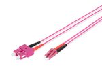 DIGITUS LWL Patchkabel LC -> SC 1.00m  Multimode Duplex OM4