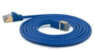 Wantec Patchkabel SSTP CAT7 Ste. CAT6a d=4mm    1,00m blau