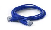 Wantec Patchkabel UTP  CAT6a           d=2,8mm  0,10m blau