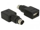 DELOCK Adapter PS/2 St > USB-A Bu