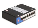 DELOCK Industrie Gigabit Ethernet Switch 4 Port RJ45 2 Port