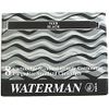 WATERMAN Tintenpatrone Stand. Intense Black 8 Stück