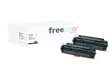 Freecolor Toner Canon CC530AD (2662B002) 2x black 3500 S. remanufactured