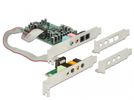 DELOCK PCIe Soundkarte 7.1 24Bit 192kHz mit Toslink In/Out