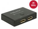 DELOCK Umschalter Displayport 2-1 bidirektional 4K 60Hz