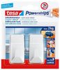 tesa Powerstrips Haken L rechteckig weiß