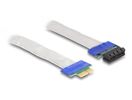 DELOCK Riser Karte PCI Express x1 St. zu 1 Slot Kab.20 cm