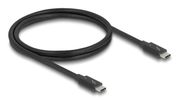 DELOCK Thunderbolt 4 Kabel 40 Gbps PD 3.1 240 W 1 m schwarz